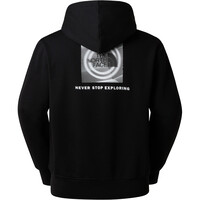 The North Face sudadera hombre M BOX NSE ENERGY REGULAR HOODIE-GRAPHIC vista trasera