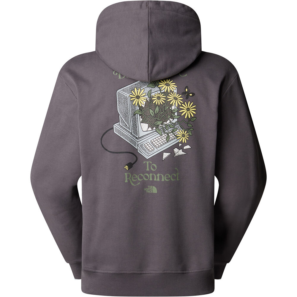 The North Face sudadera hombre M CONNECT RELAXED HOODED SWEATSHIRT-GRAP 03