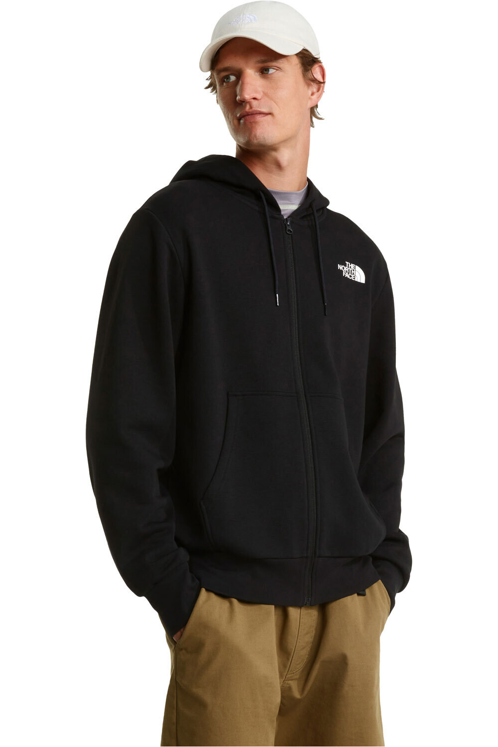The North Face sudadera hombre M SIMPLE DOME LIGHT REGULAR FULL ZIP HOO vista frontal