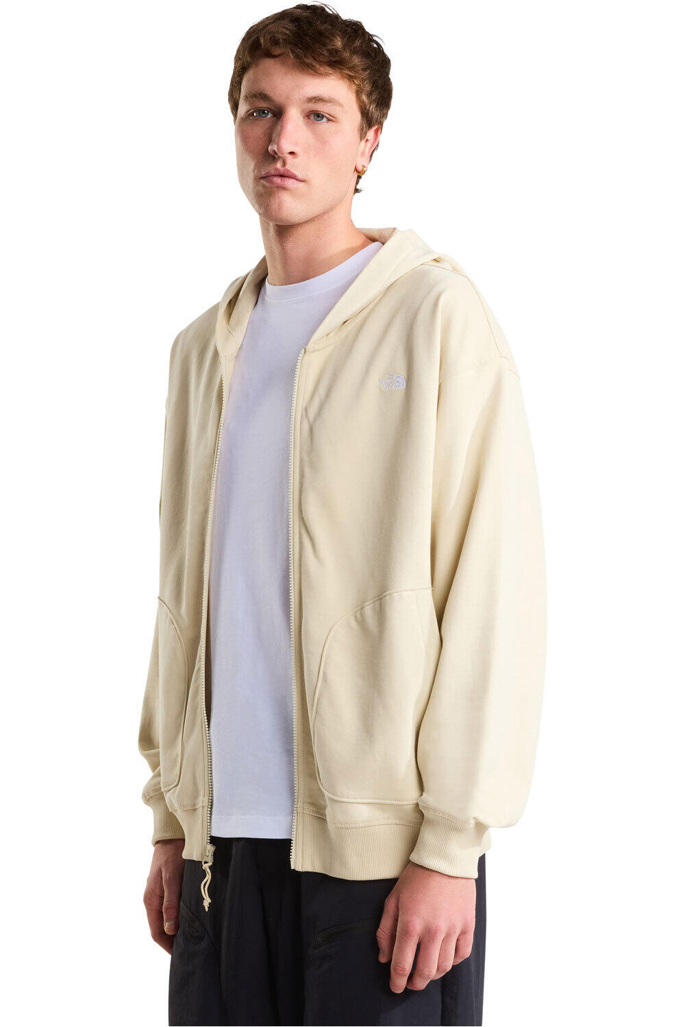 The North Face sudadera hombre U ESSENTIAL OVERSIZE FULL ZIP HOODIE vista detalle
