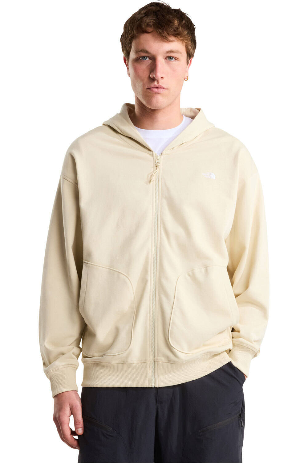 The North Face sudadera hombre U ESSENTIAL OVERSIZE FULL ZIP HOODIE vista frontal