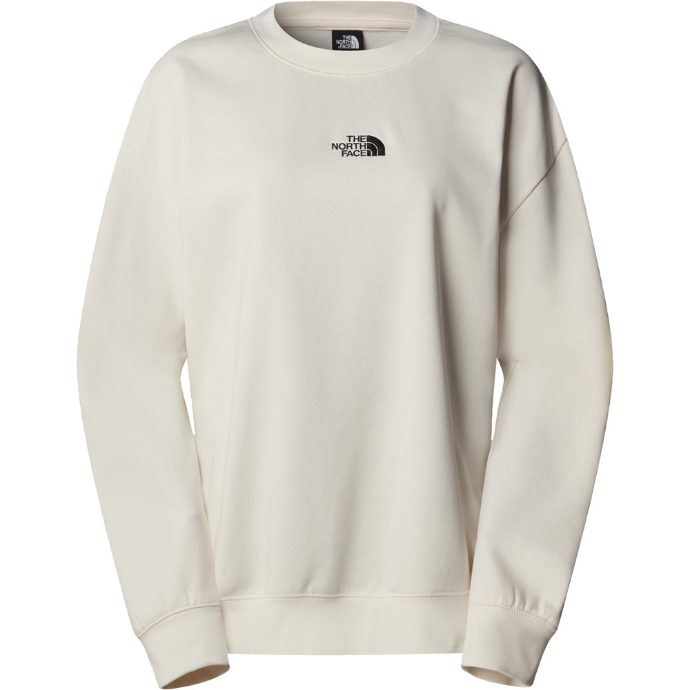 The North Face sudadera mujer W ESSENTIAL OVERSIZE CREW vista detalle