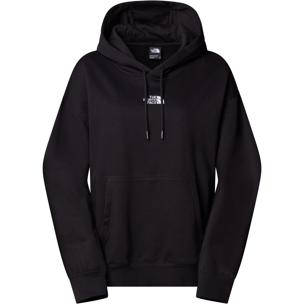 The North Face sudadera mujer W ESSENTIAL OVERSIZE HOODIE vista detalle