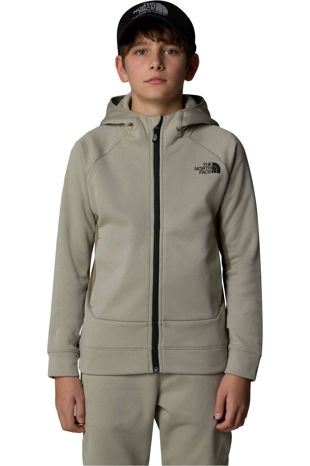 The North Face sudadera niño B MOUNTAIN ATHLETICS FULL ZIP HOODIE vista frontal