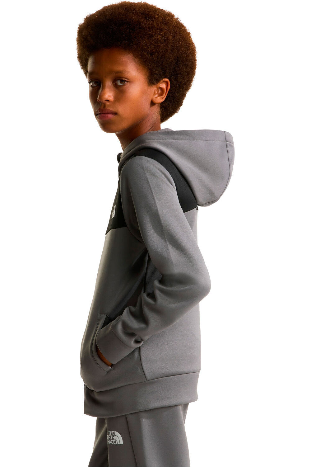 The North Face sudadera niño TEEN REAXION FZ HOODIE vista detalle