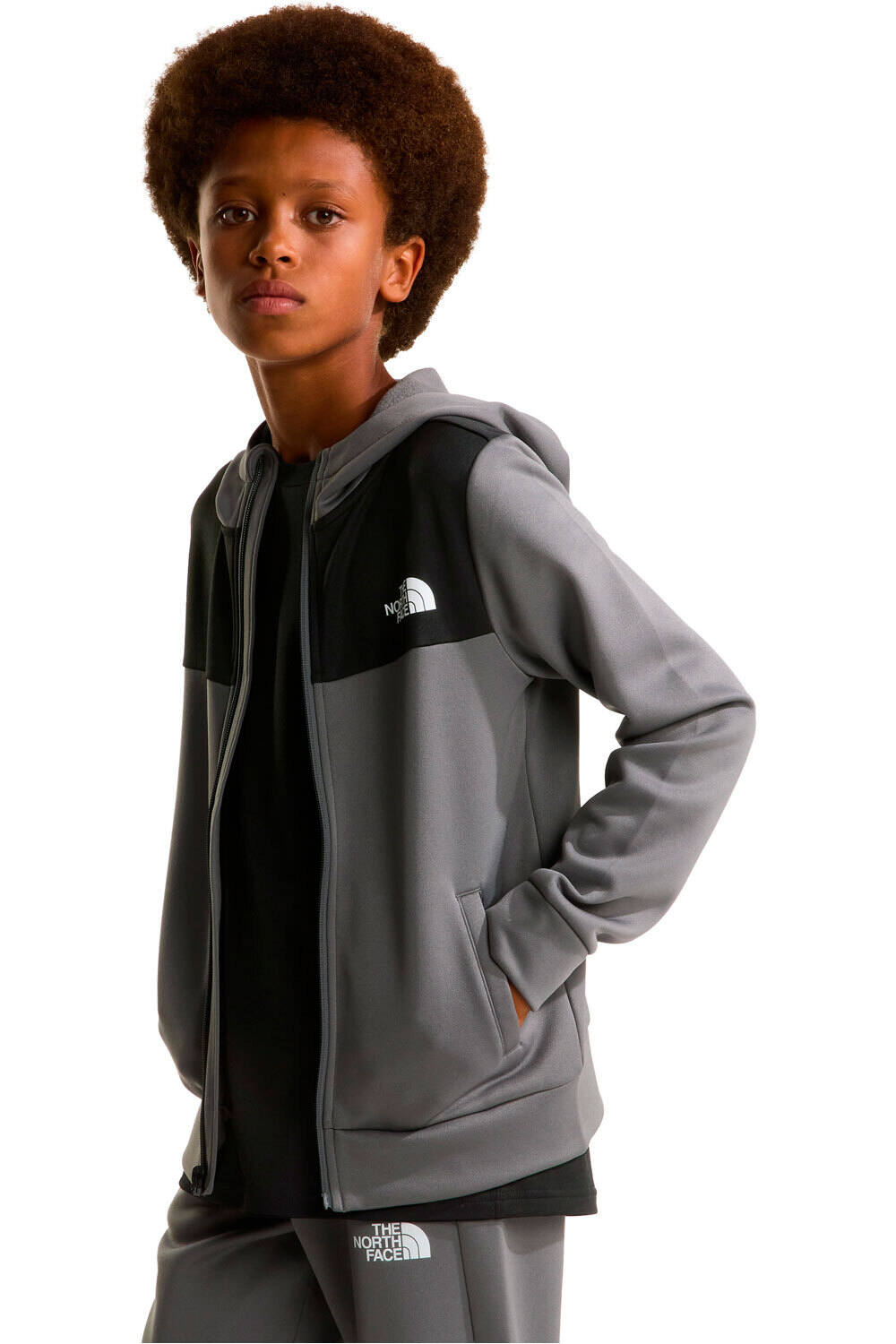 The North Face sudadera niño TEEN REAXION FZ HOODIE vista frontal