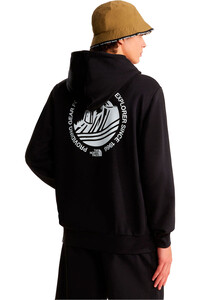 The North Face Sudaderas Montaña Hombre M MONTE REGULAR HOODIE-GRAPHIC vista trasera