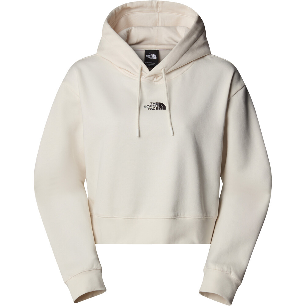 The North Face Sudaderas Montaña Mujer W ESSENTIAL CROP HOODIE vista detalle