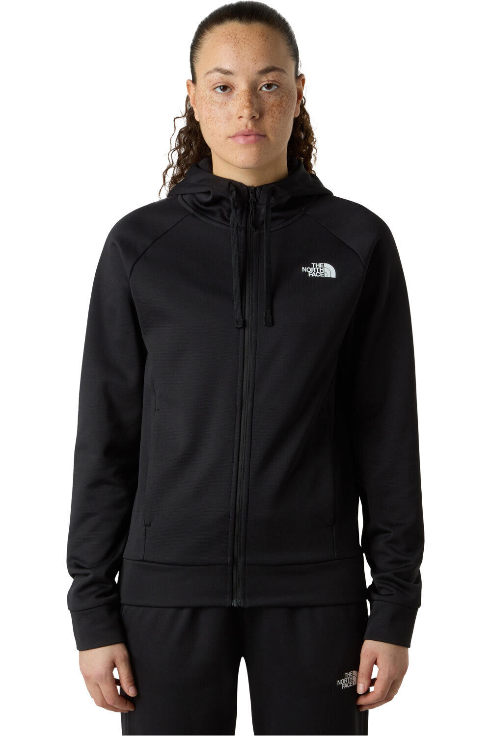 The North Face Sudaderas Montaña Mujer W REAXION 2.0 HOODED FULL ZIP JACKET vista frontal