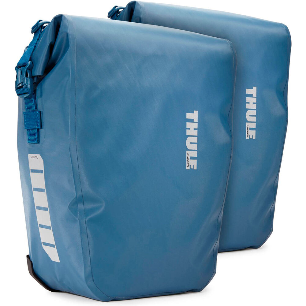 Thule alforjas bicicleta ALFORJA THULE SHIELD 25L AZUL 2 UNIDADES vista frontal