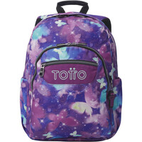 Totto mochila deporte ACUARELES GLITTER vista frontal