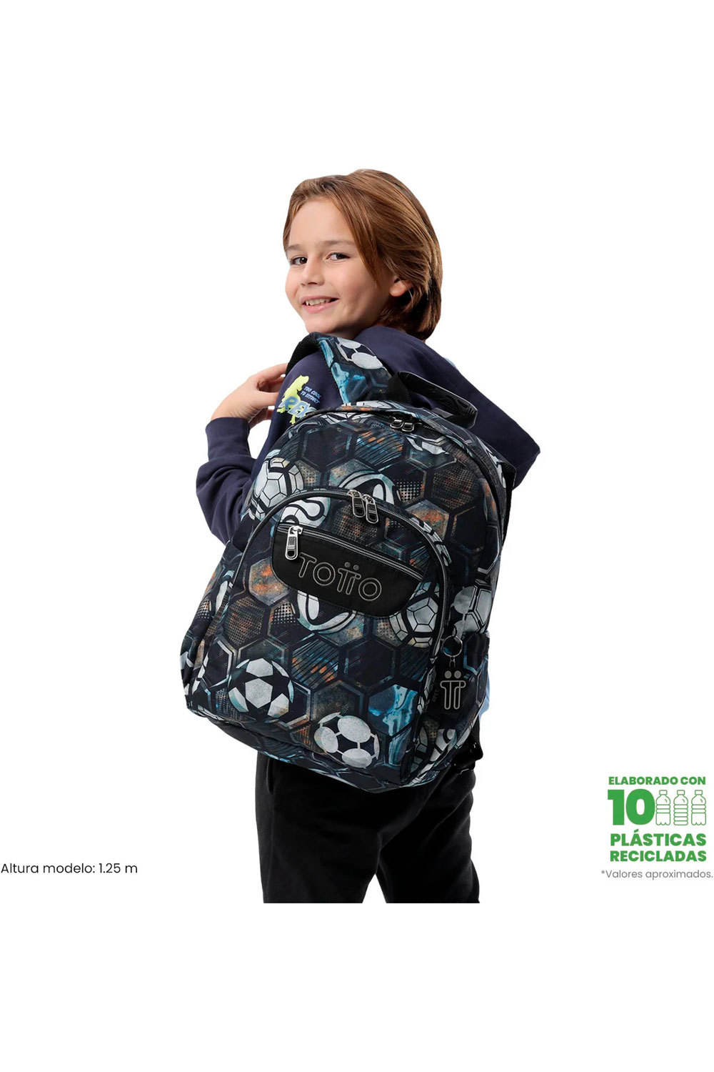 Totto mochila deporte ACUARELES vista frontal