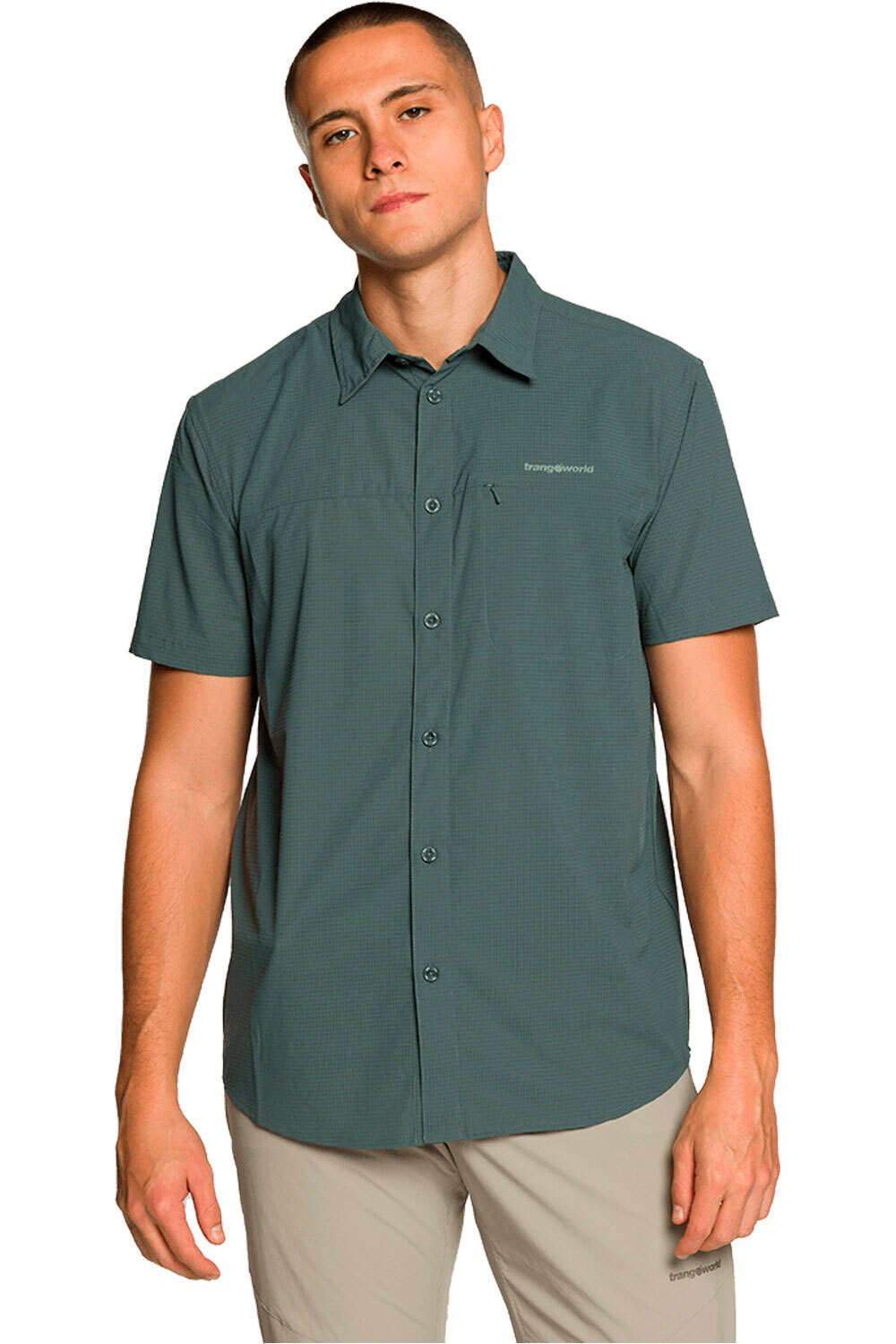 Trango camisa montaña manga corta hombre CAMISA ESERA DF vista frontal