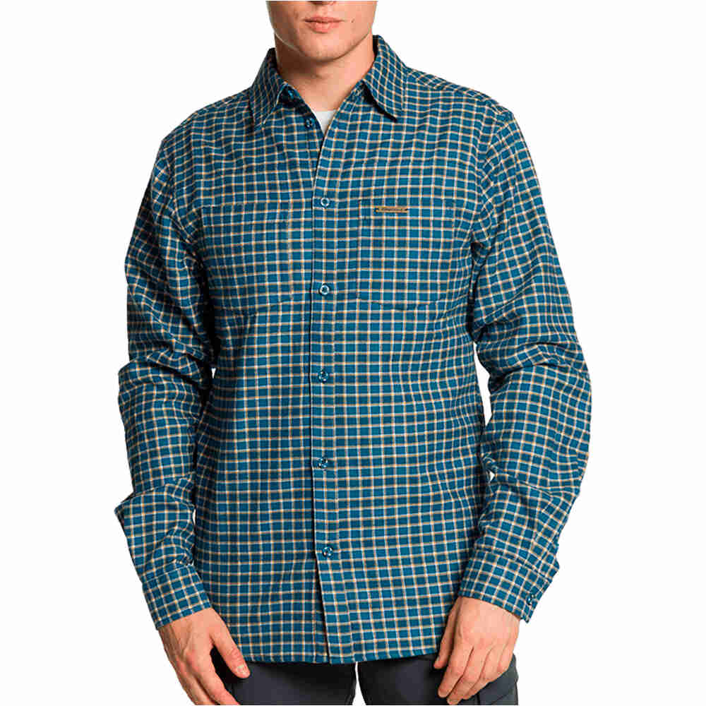 Trango camisa montaña manga larga hombre CAMISA RUNKEL vista frontal
