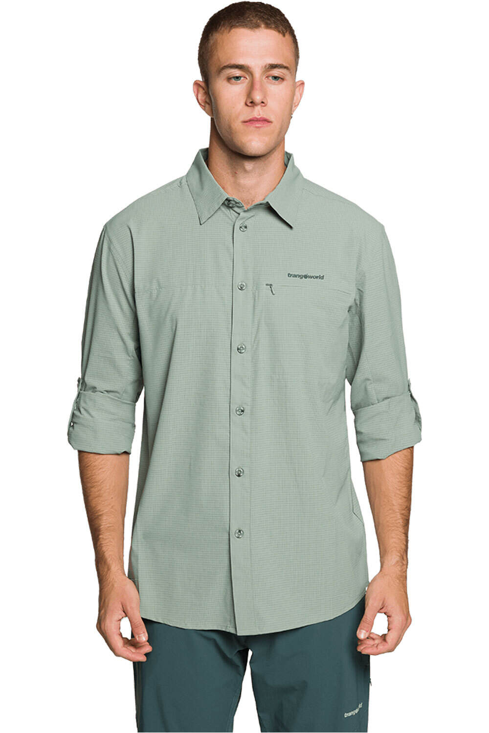 Trango camisa montaña manga larga hombre CAMISA VIGNEMALE DF vista frontal