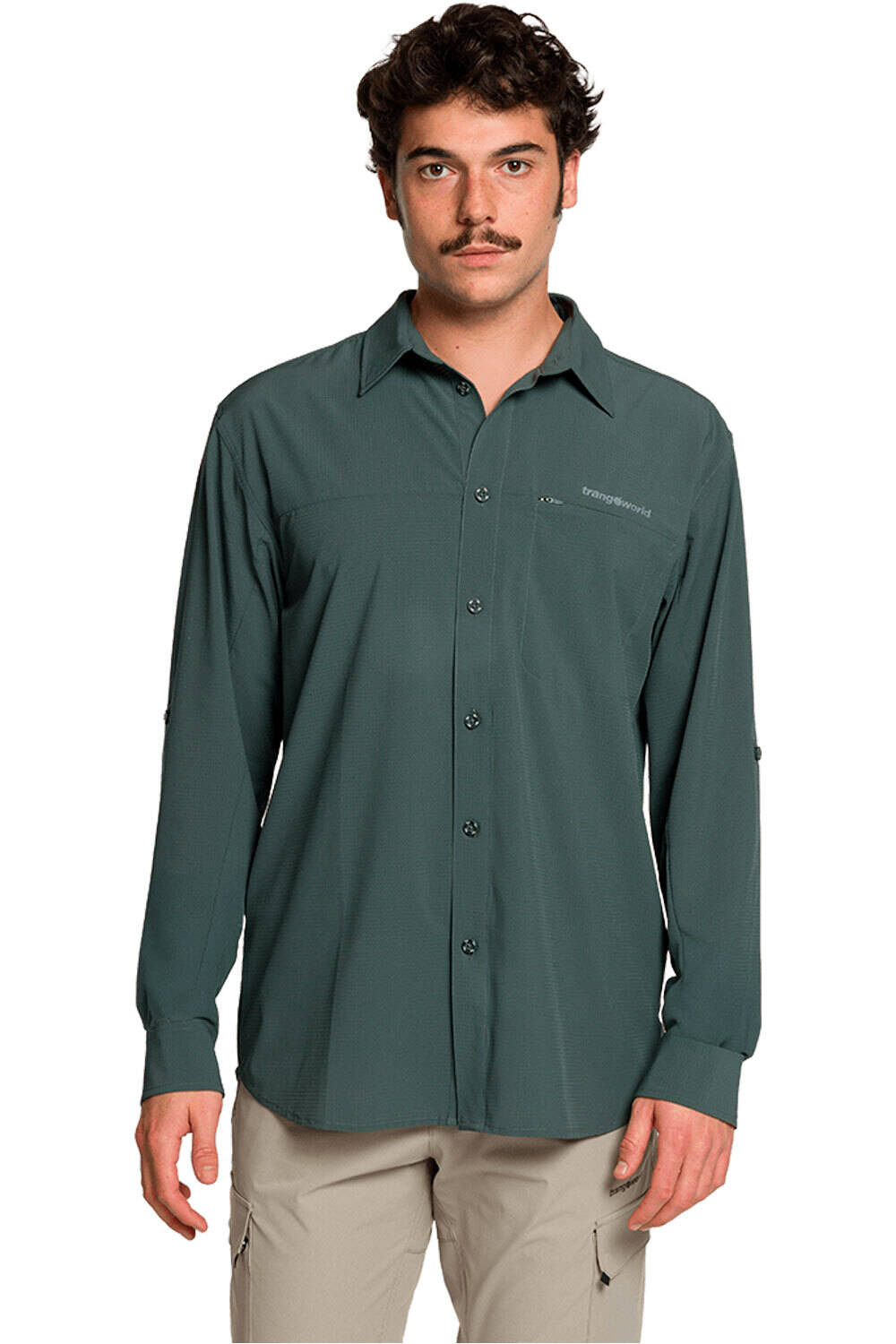 Trango camisa montaña manga larga hombre CAMISA VIGNEMALE DF vista frontal