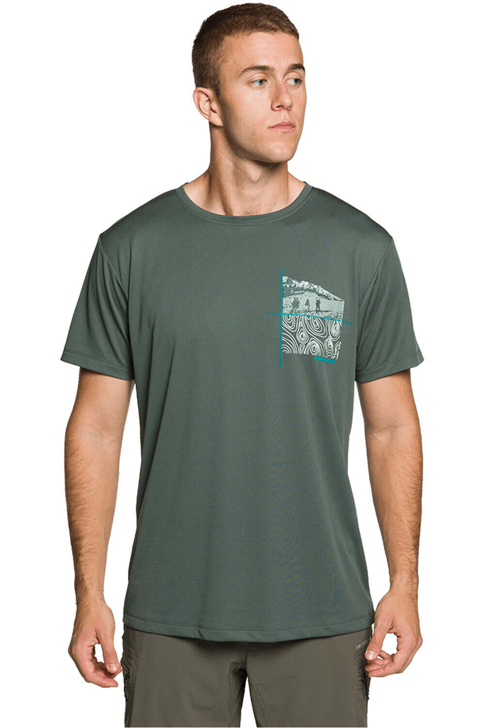 Trango camiseta montaña manga corta hombre CAMISETA DZUKO vista frontal