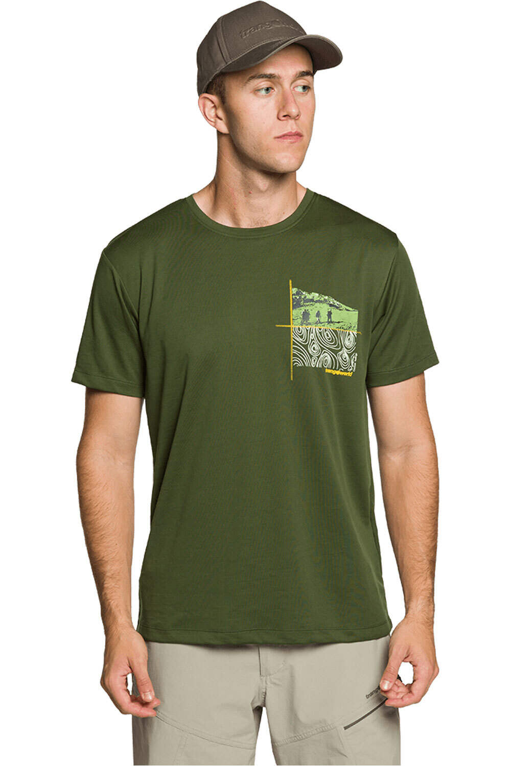 Trango camiseta montaña manga corta hombre CAMISETA DZUKO vista frontal