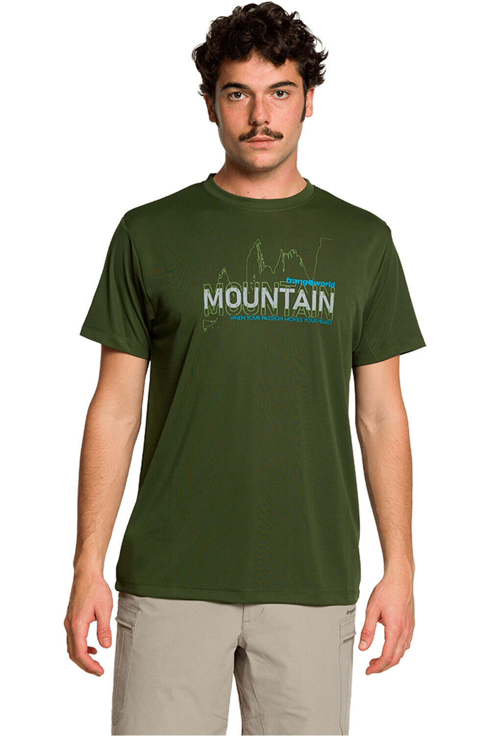 Trango camiseta montaña manga corta hombre CAMISETA TRANGOM vista frontal