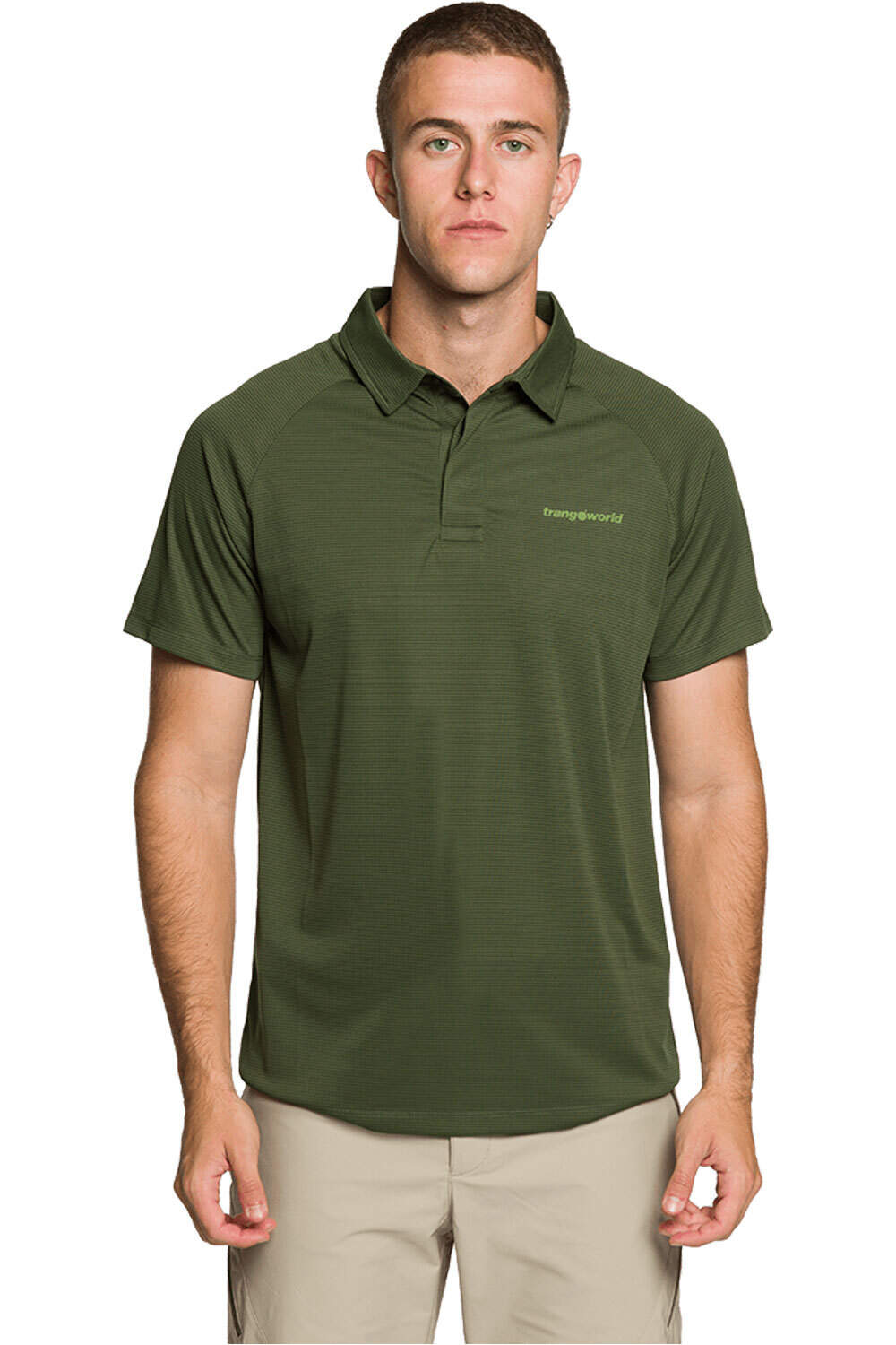 Trango camiseta montaña manga corta hombre POLO BONETE vista frontal