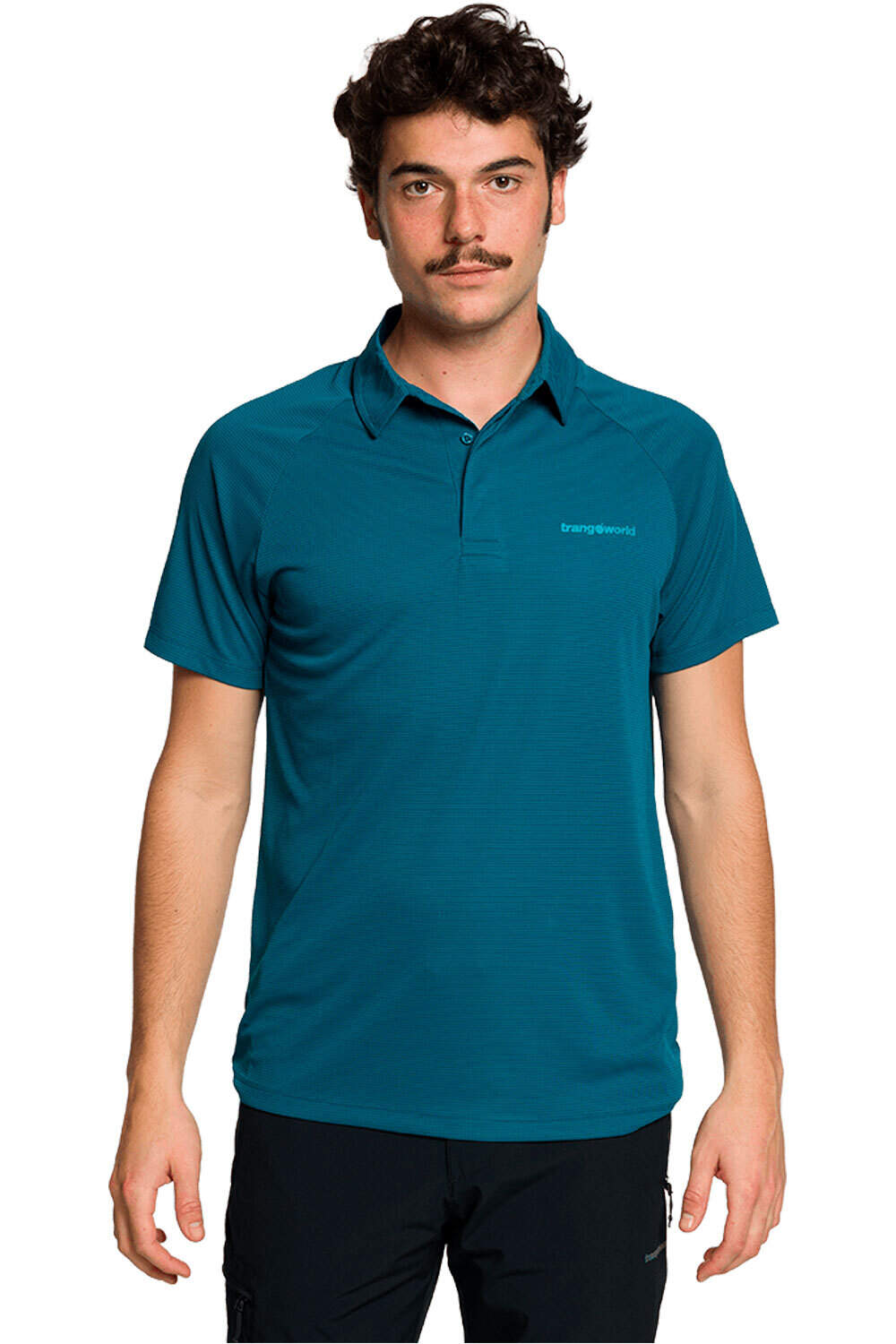 Trango camiseta montaña manga corta hombre POLO BONETE vista frontal