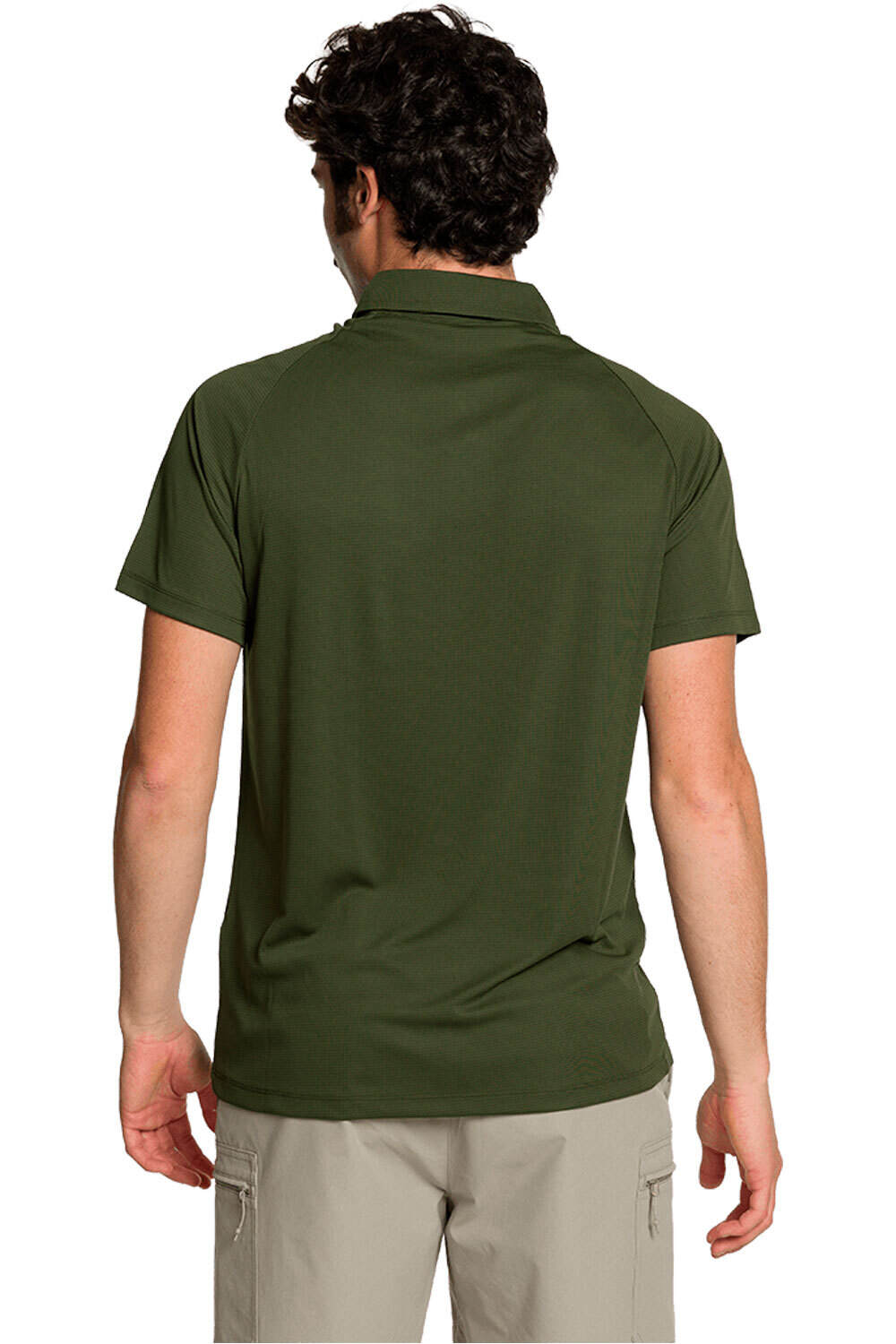 Trango camiseta montaña manga corta hombre POLO BONETE vista trasera