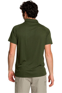 Trango camiseta montaña manga corta hombre POLO BONETE vista trasera