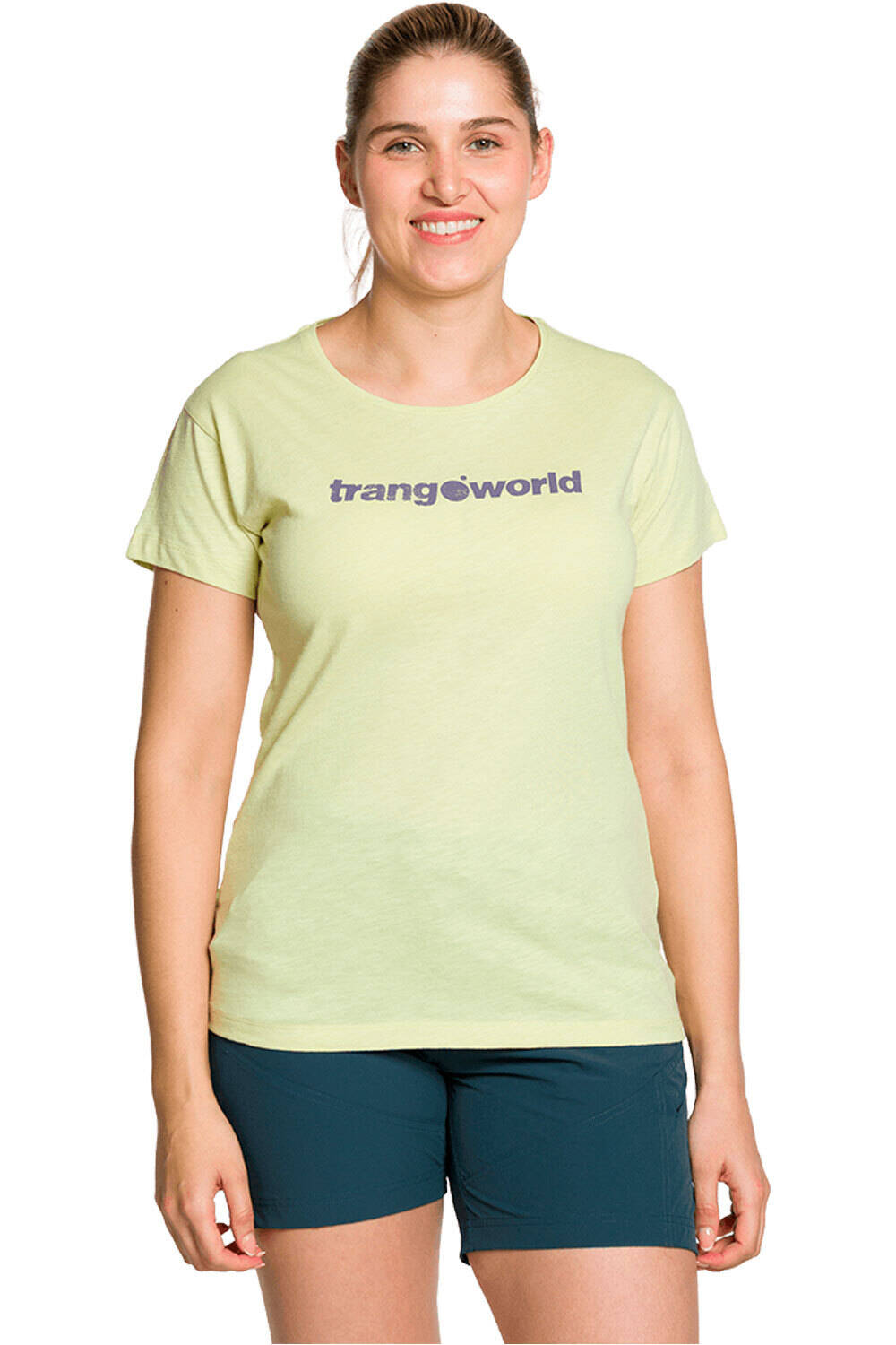 Trango camiseta montaña manga corta mujer CAMISETA AZAGRA DF vista frontal
