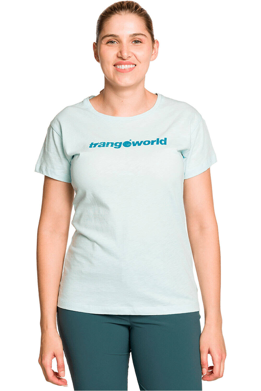 Trango camiseta montaña manga corta mujer CAMISETA AZAGRA DF vista frontal