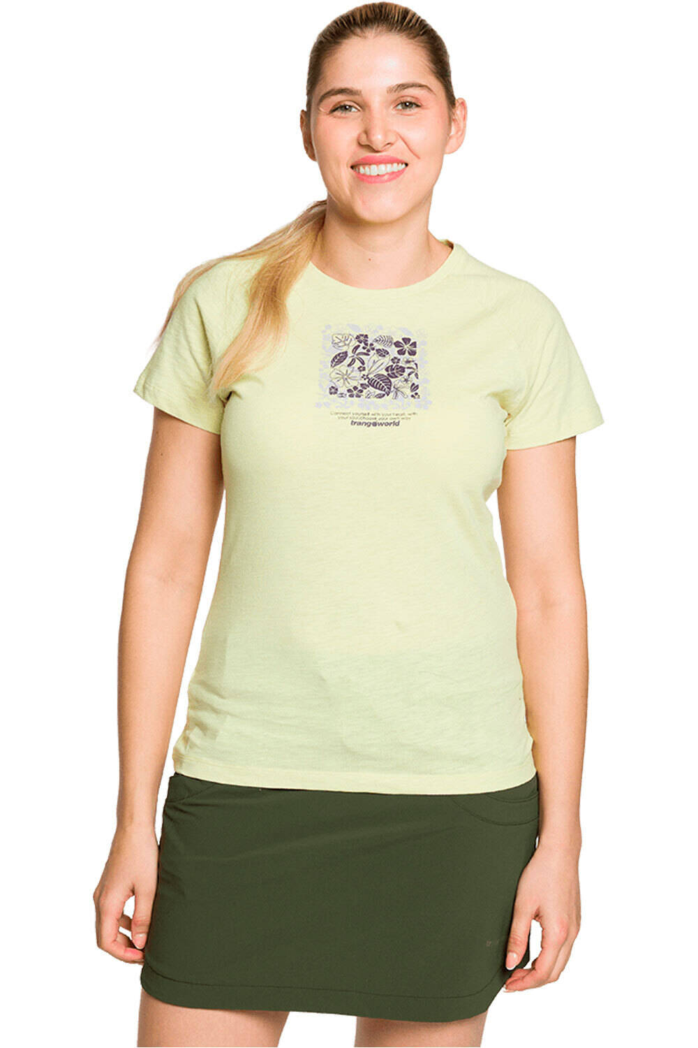 Trango camiseta montaña manga corta mujer CAMISETA COBDEN vista frontal