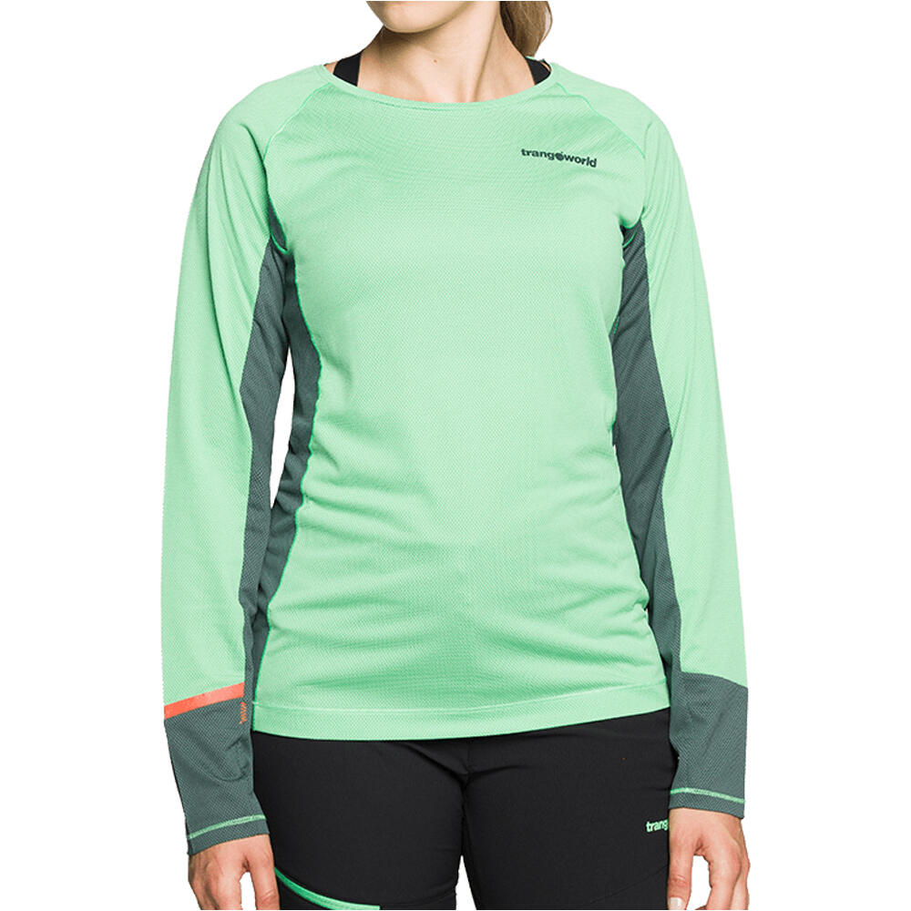 Trango camiseta montaña manga larga mujer CAMISETA SARDALA vista frontal