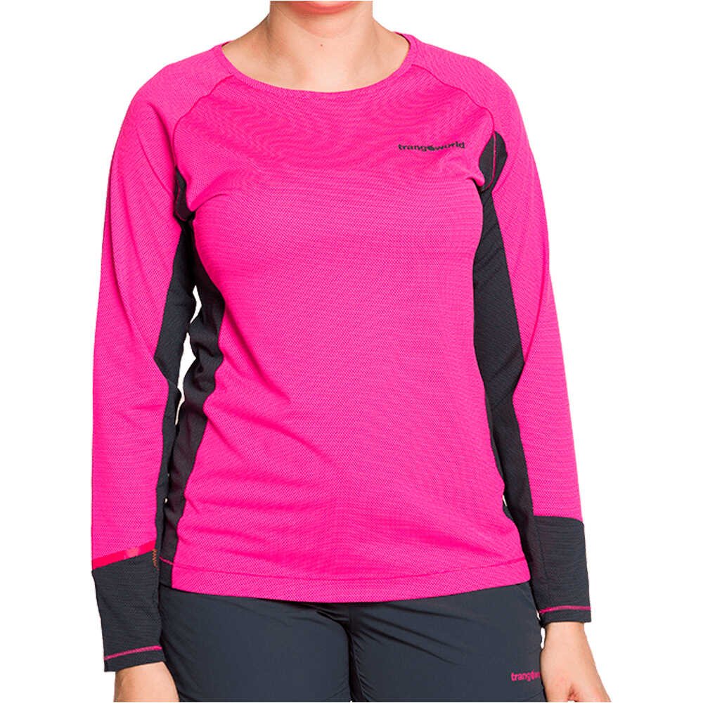 Trango camiseta montaña manga larga mujer CAMISETA SARDALA vista frontal