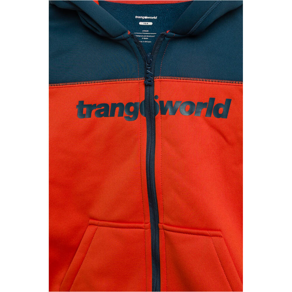 Trango camiseta montaña manga larga niño CHAQUETA OBY V02 vista trasera