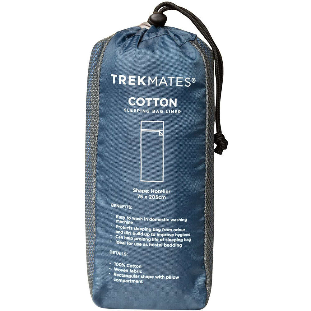 Trekmates varios montaña Cotton Sleeping Bag Liner -Hotelier 01