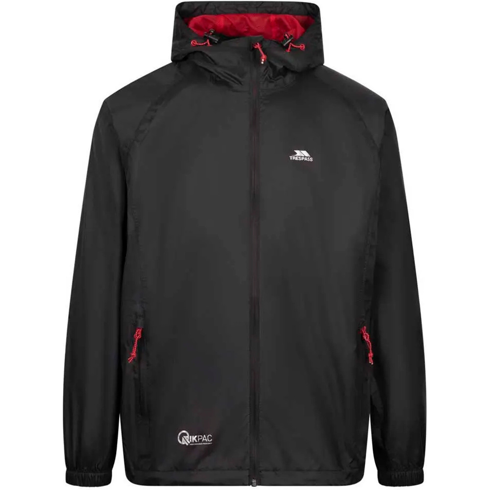 Trespass chubasquero hombre QIKPAC JACKET - UNISEX PACKAWAY JKT vista frontal
