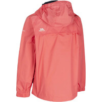 Trespass chubasquero impermeable niño QIKPAC JACKET - UNISEX KIDS PACKAWAY JKT vista trasera