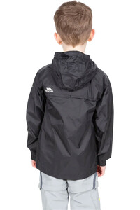 Trespass chubasquero impermeable niño QIKPAC JACKET - UNISEX KIDS PACKAWAY JKT vista trasera