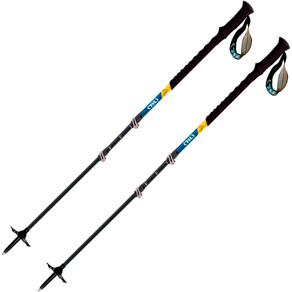 Tsl bastón travesía montaña PAR-TOUR CARB COMP 3 CROSS Twt vista frontal