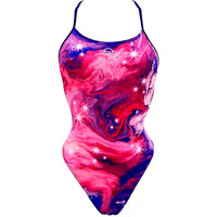 Turbo bañador natación mujer BAADOR  PATRON SIRENE MARBLE FANTASY vista frontal