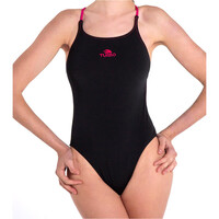 Turbo bañador natación mujer SWIMSUIT WOMEN COMFORT CROSS vista frontal