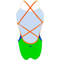 Turbo bañador natación mujer SWIMSUIT WOMEN SIRENE COMFORT TRICOLOR vista trasera