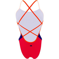 Turbo bañador natación mujer SWIMSUIT WOMEN SIRENE COMFORT TRICOLOR vista trasera