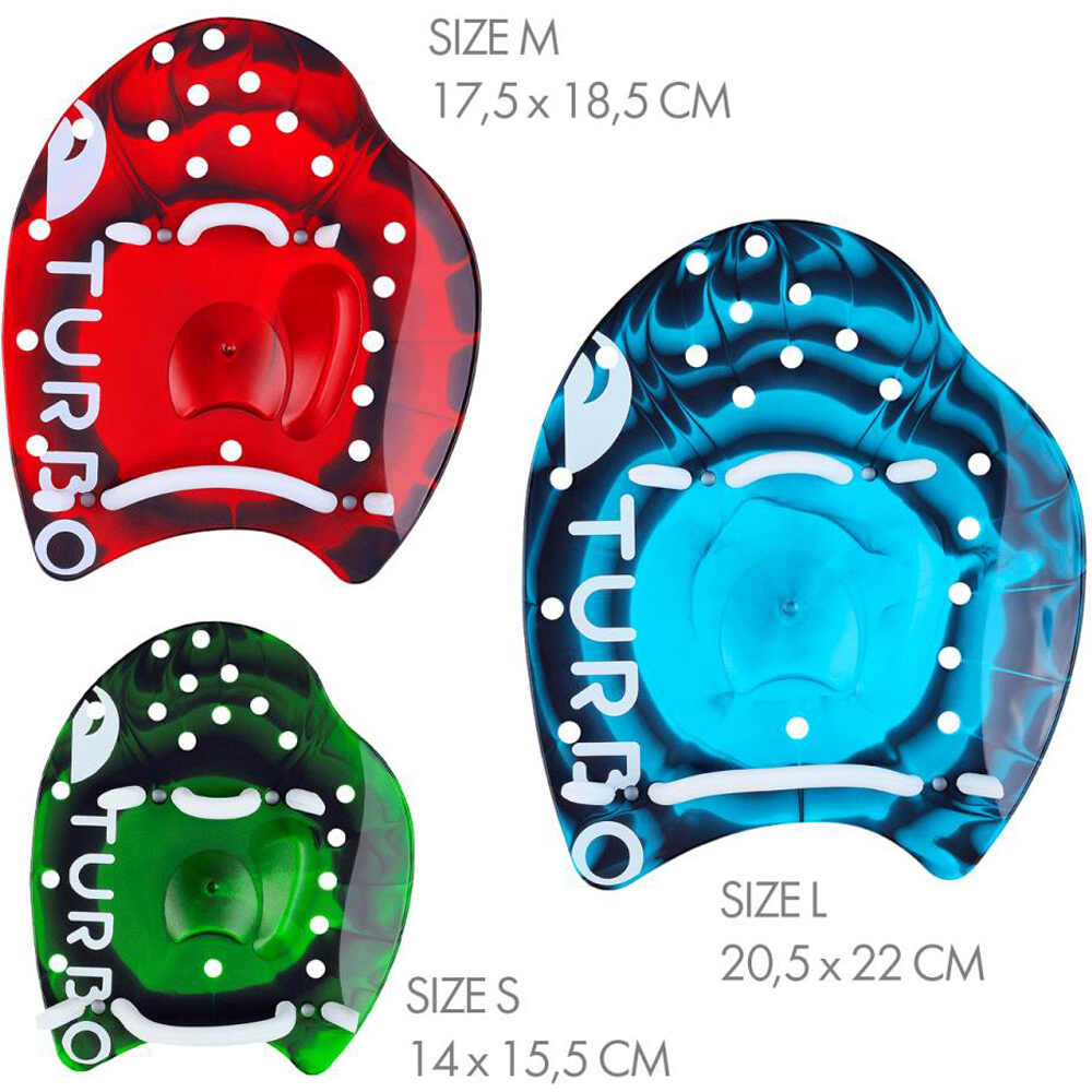 Turbo tabla natación FUSION PROFESSIONAL PADDLES vista frontal