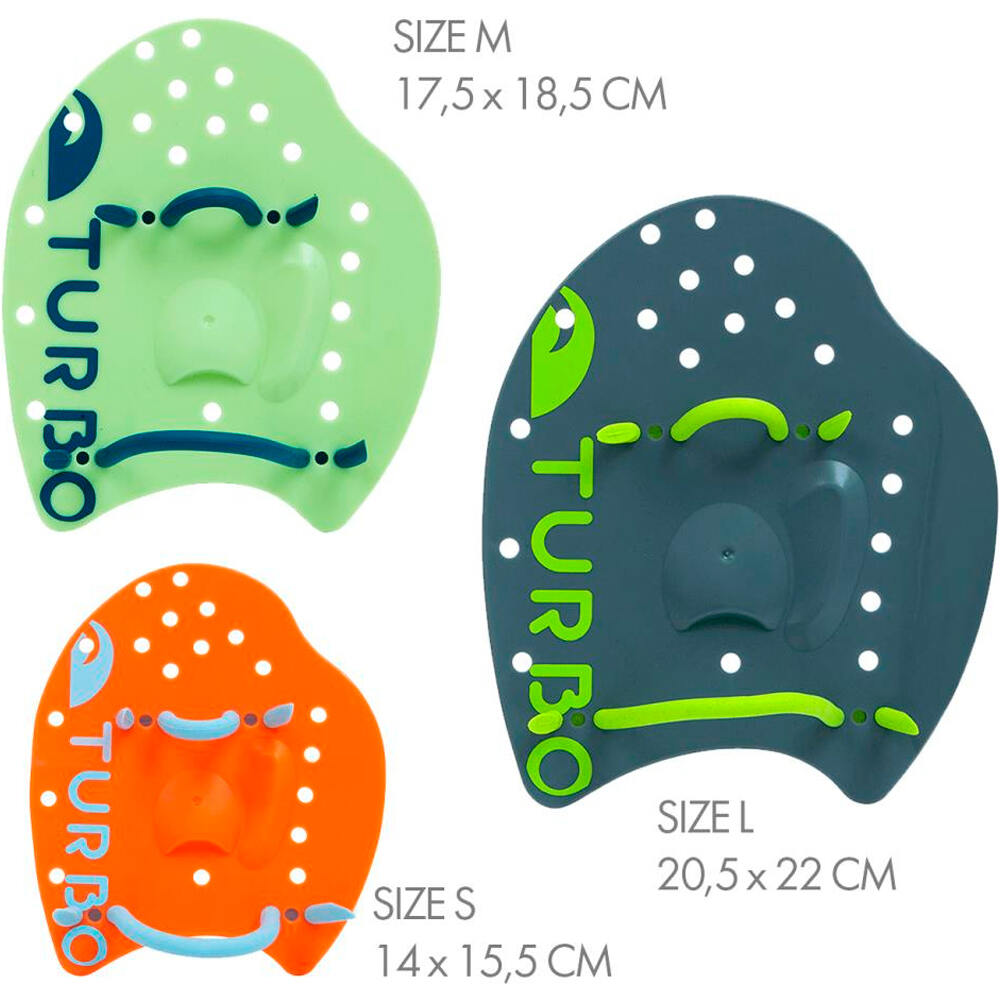 Turbo tabla natación MANOPLA PROFESIONAL NUBA vista frontal