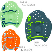 Turbo tabla natación MANOPLA PROFESIONAL NUBA vista frontal