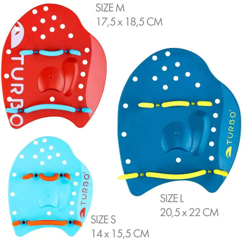 Turbo tabla natación MANOPLA PROFESIONAL vista frontal