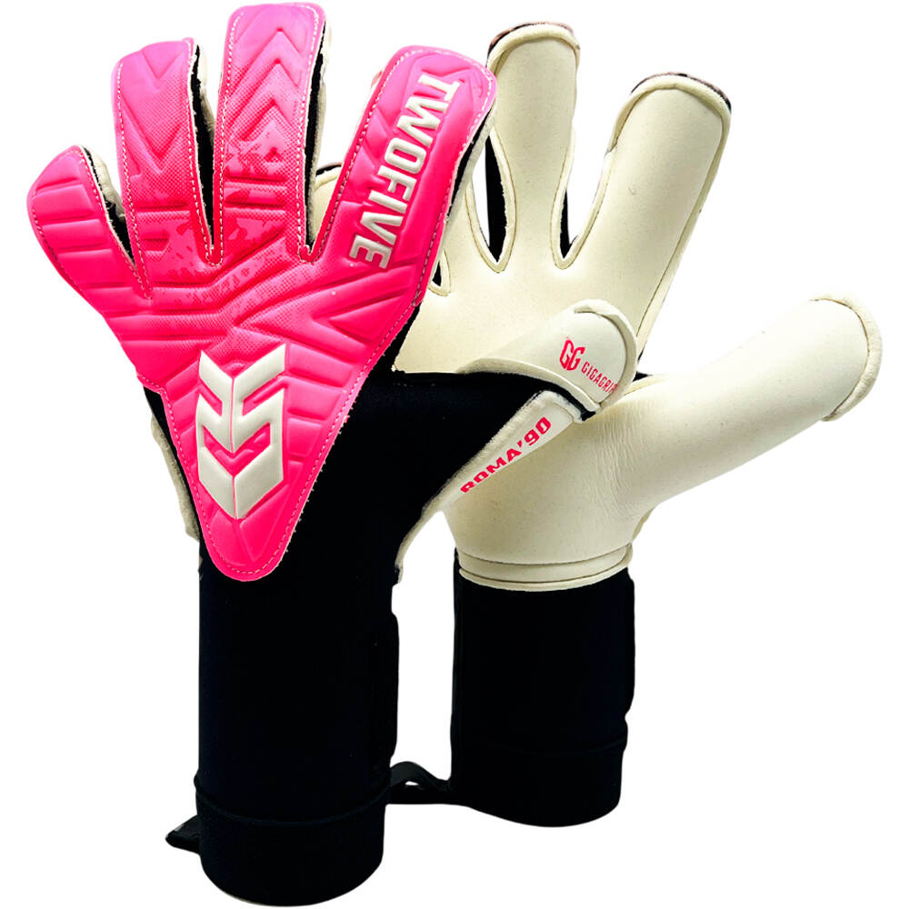 Twofive guantes portero Roma90 Pink Pro vista frontal