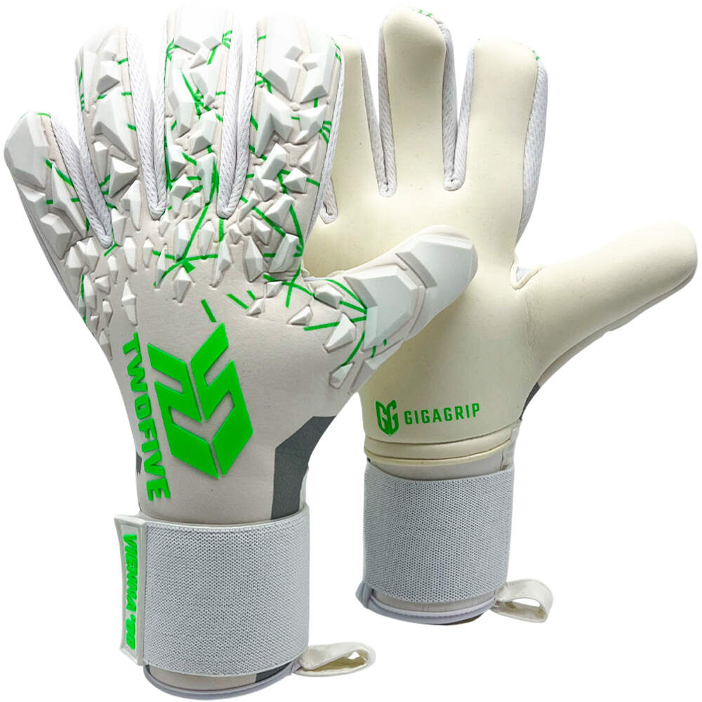 Twofive guantes portero Vienna08 White Pro vista frontal