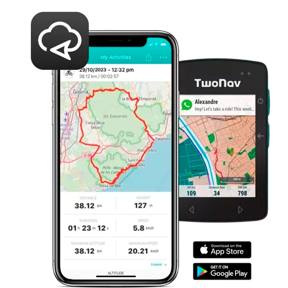 Twonav gps bicicleta Roc Azul 03