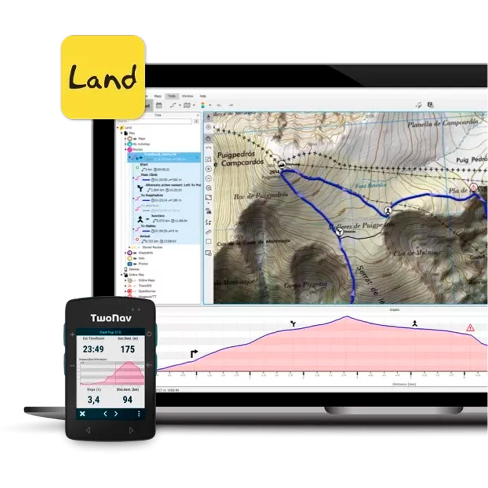 Twonav gps bicicleta Roc Azul 04